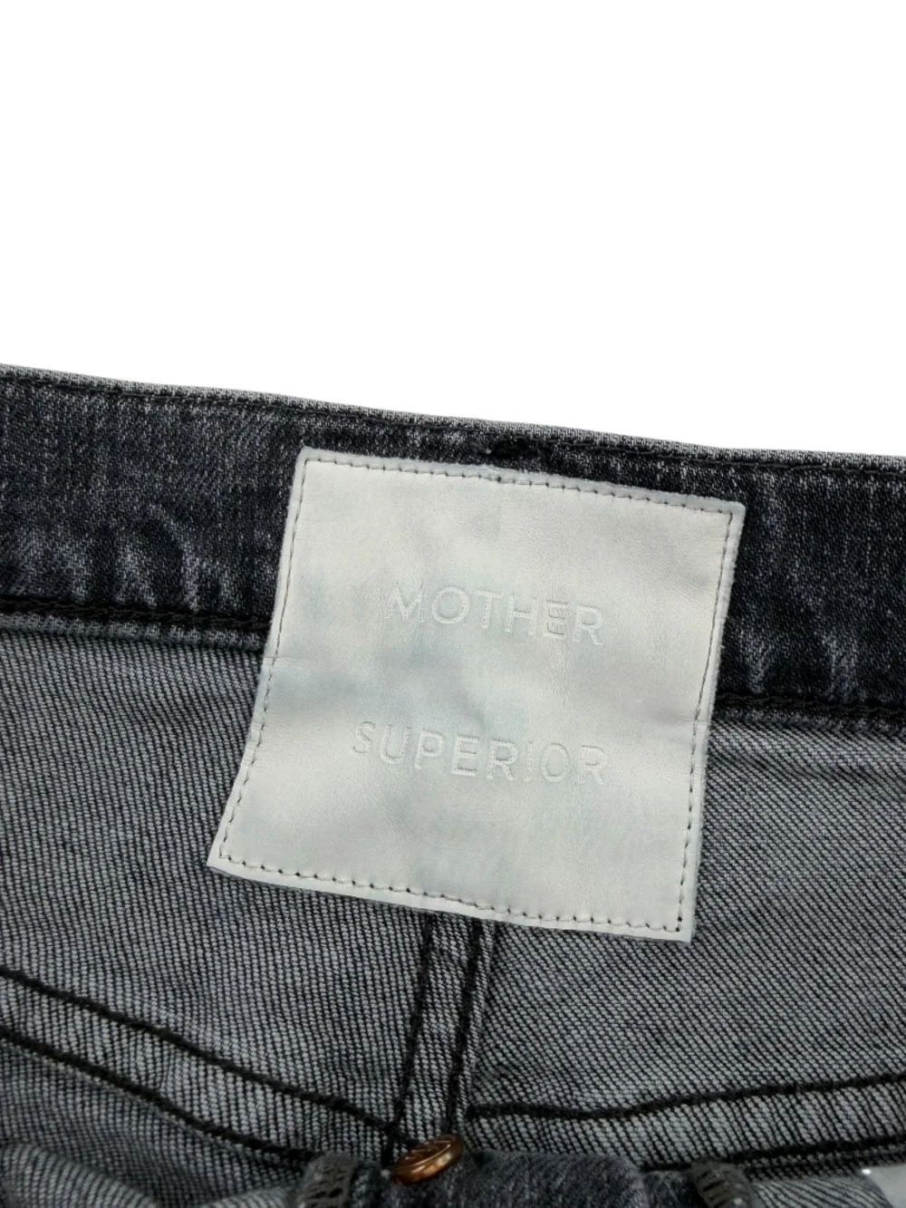 Mother Superior High Waisted Hiker Hover Jeans Midnights with Molly Size 32